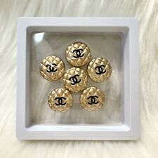 Chanel Buttons Gold Tone Metal 20mm - Set of 6 picture