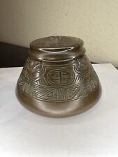 Antique Tiffany Studios large American Indian Inkwell  #1183 picture