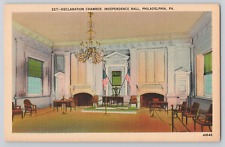 Postcard Declaration Chamber, Independence Hall, Philadelphia. PA. picture