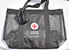 New American Red Cross Platelet Donor Black Mesh Tote Bag picture