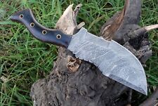 Handmade Damascus Steel Hunting Knife Survival Tracker Knife Butcher X396 picture