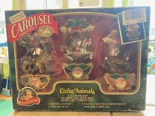 VINTAGE Mr Christmas Carousel Ornaments Circus Animals 1993 picture