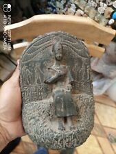 Rare Ancient Egyptian Antiques  King Ramses II Statue Pharaonic Black Stone BC picture