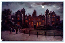 c1910 Aston Hall Birmingham By Moonlight Unposted Oilette Tuck Art Postcard picture