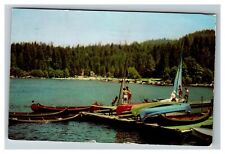 Scenic Sailing Greetings from Woodmont CT c1956 Vintage Postcard picture