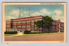 Hammond IN- Indiana, Hammond High School, Antique, Vintage c1938 Postcard picture