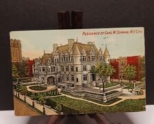 Postcard, Ny City, Residence of Chas. W. Schwab, Posted picture