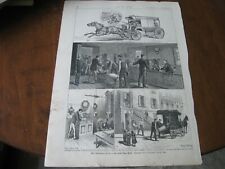 1884 Art Print ENGRAVING - NEW YORK City AMBULANCE SERVICE EMT Emergency NYC picture