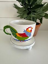Vintage FTD 1992 Rooster Chicken Mug Cup Coffee Oversized 18 ounce picture
