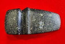 OUTSTANDING MUSEUM QUALITY HANDMADE STONE 3/4 GROOVED NATIVE AMERICAN AXE picture