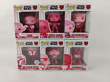 Funko Pop Lot of 6 Star Wars Valentines Day - #s 419, 497, 418, 494, 421, 417 picture