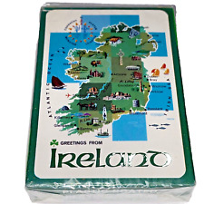 Vintage John Hinde Ireland Plastic Coated- Playing Cards NEW unopened deck picture
