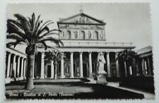 1951 Vintage B&W Real Photo RPPC Postcard ROME Basilica di S. Paolo ITALY picture