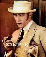 RUDOLPH VALENTINO Color Tinted RARE Photo From BLOOD & SAND (177-e) picture