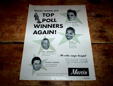 MARTIN INSTRUMENTS ( CHET BAKER / SHORTY ROGERS / DIZZY GILLESPIE ) PROMO Ad NM- picture