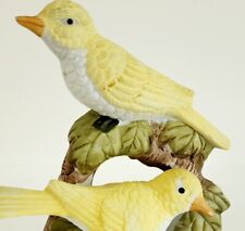 Yellow Canary Bird Figurine Vintage 1990s  Collectible Pair 5