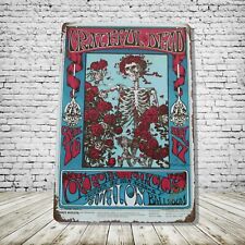 Grateful Dead Vintage Style Tin Metal Bar Sign Poster Man Cave Collectible New picture