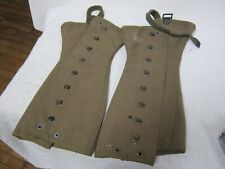Antique WWI Infantry Field Leggings Canvas, 100 % Authentic, Must See picture