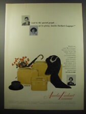 1955 Amelia Earhart Luggage Ad - Charlton Heston, Rosalind Russell, Joan Bennett picture