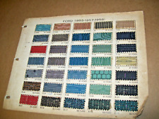 1957 1958 1959 1960 Ford car upholstery sample set -All samples intact.-used picture