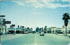 1950'S. BLYTHE, CA. STREET VIEW. RICHFIELD SERVICE STATION. POSTCARD L19 picture