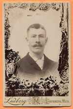 Ishpeming, MI, Portrait of a Young Man, by Lidberg, circa 1890s Backstamp picture