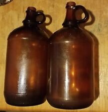 2 Vintage Brown Clorox 1/2 Gallon  With Handles picture
