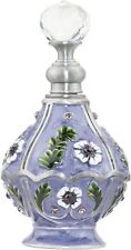Decorative Purple Flowers Vintage Perfume Bottle Fancy Decor empty Handmade4ml picture