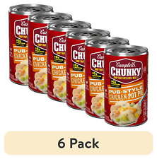 (6 pack) Campbell's Chunky Soup, Pub-Style Chicken Pot Pie Soup, 18.8 oz Can... picture
