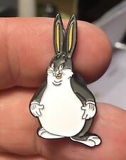 Big Chungus Enamel Pin Bugs Bunny Internet Meme Retro Lapel Hat Bag Satire Fat picture