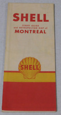 1950 Shell gas station map of Montreal Canada picture