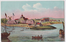 NEW YORK THE BATTERY NEW AMSTERDAM 17th CENTURY POSTED 1911 TO MRS. KING, NYC. picture