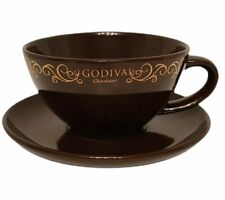 2013 Godiva Chocolatier 16oz Large Ceramic Mug and Saucer picture