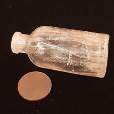 Vintage Miniatures Antique PYREX Tiny Bottle Hand Made Glass Sample Bottle Size picture