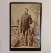 U.S. Army Soldier Posing Cabinet Card Rare Photograph 1915 picture