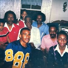 QB Photograph Polaroid 1986 African American Family Men  picture