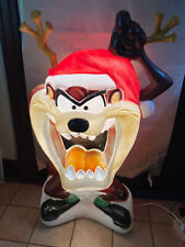 Vintage 2002 Santa's Best Taz Blow Mold Warner Bros Tazmanian Devil Bright Paint picture