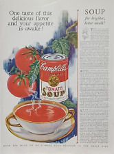 1927 Campbell's Tomato Soup Vintage Print Ad 1920s Appetitle Awaken w/ One Taste picture