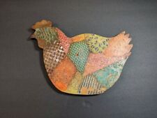 Vintage Country Farmhouse Rustic Wooden Hand Painted Hen Chicken Wall Hanging picture