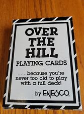 Over The Hill Tin Box Playing Cards Enesco 40th 50th Birthday Gag Gift Vtg picture