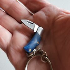 World's Smallest Working Pocket Knife Tiny Miniature REAL Blade Keychain Key New picture