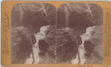 Watkins Glen New York Rainbow Falls  antique stereoview   picture