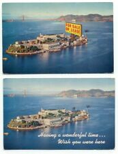 Alcatraz Island Prison San Francisco CA Lot of 2 Postcards California picture