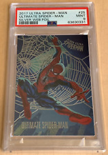 2017 Marvel Ultra Spider-Man 💎SPIDER-MAN💎Silver Web Foil💎PSA 9 POP 2 (None ^) picture