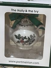 NEW IN BOX PORTMEIRION THE HOLLY AND THE IVY CHRISTMAS ORNAMENT LOT4226 picture