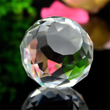 1PCS Clear Cut Crystal Sphere 40mm Faceted Gazing Ball Home Decor picture