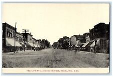 c1940s Broadway Looking South Shops Sterling Kansas KS Unposted Vintage Postcard picture
