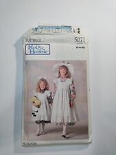 Vintage Butterick Pattern 5077 Holly Hobbie Pinafore & Dress Uncut Size 7-10 picture