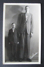 rppc : ROBERT WADLOW photo & autograph  /  tallest man 8' 11