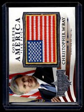 Christopher Wray 2020 Decision God Bless America Flag Card  #GBA-11 picture